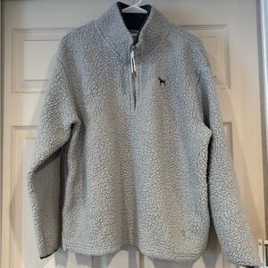 Victoria's Secret Light Gray Zip-Up Sweater